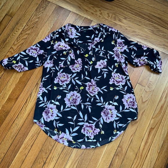 Torrid Floral Harper Georgette Pullover Tunic - Picture 2 of 9